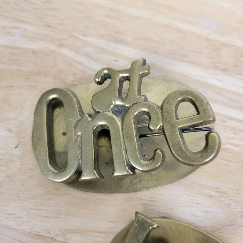 Vintage Mid-Century Modern Solid Brass Desk Clips 